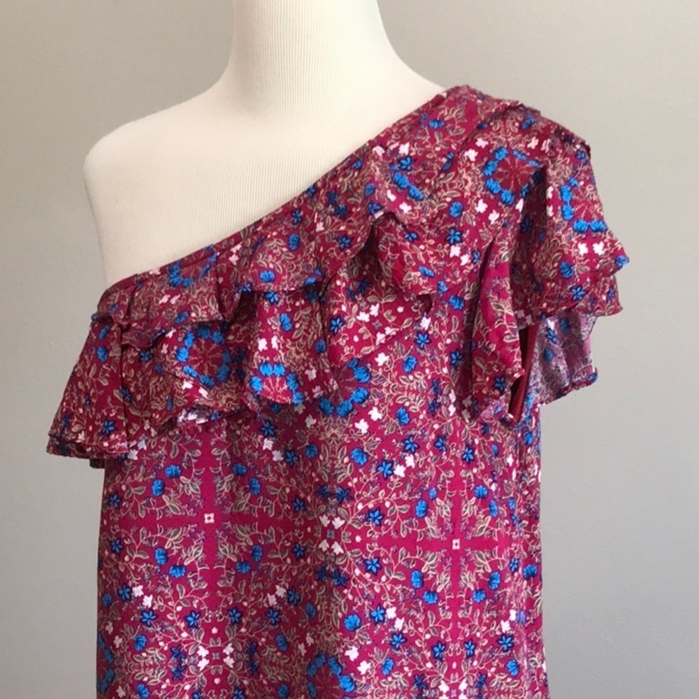 Entro Size M One Shoulder Ruffled Dress - Picture 2 of 10